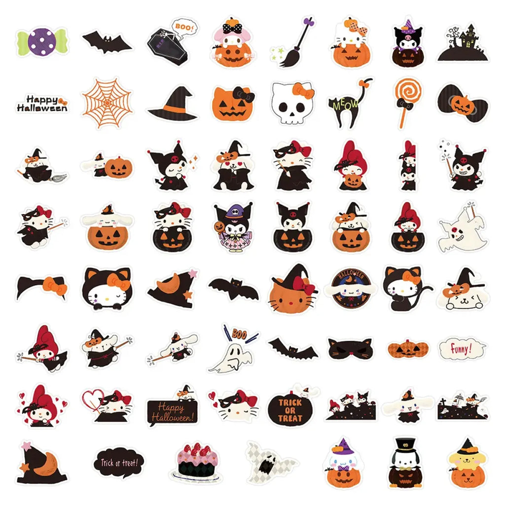 Kawaii Halloween Stickers Set