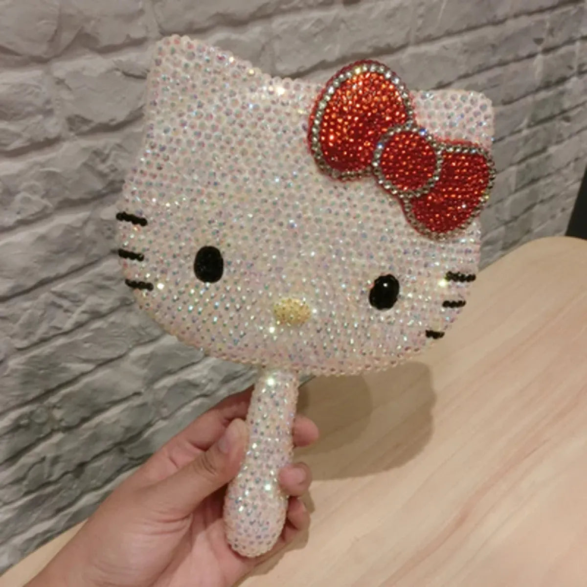 Hello Kitty Rhinestone Bling Makeup Mirror