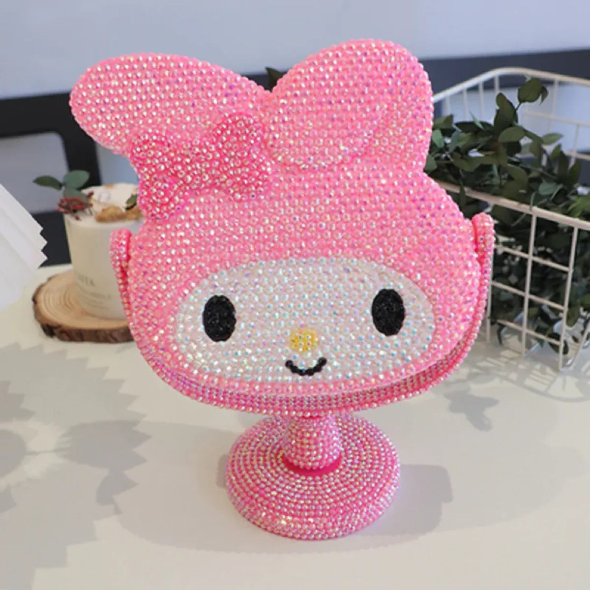 Hello Kitty Rhinestone Bling Makeup Mirror