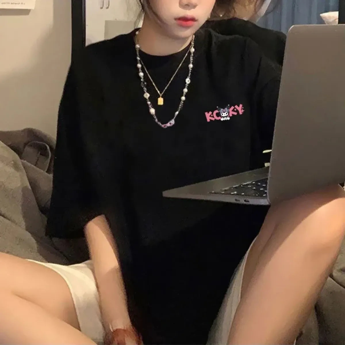 Harajuku Kuromi Cartoon T-Shirt