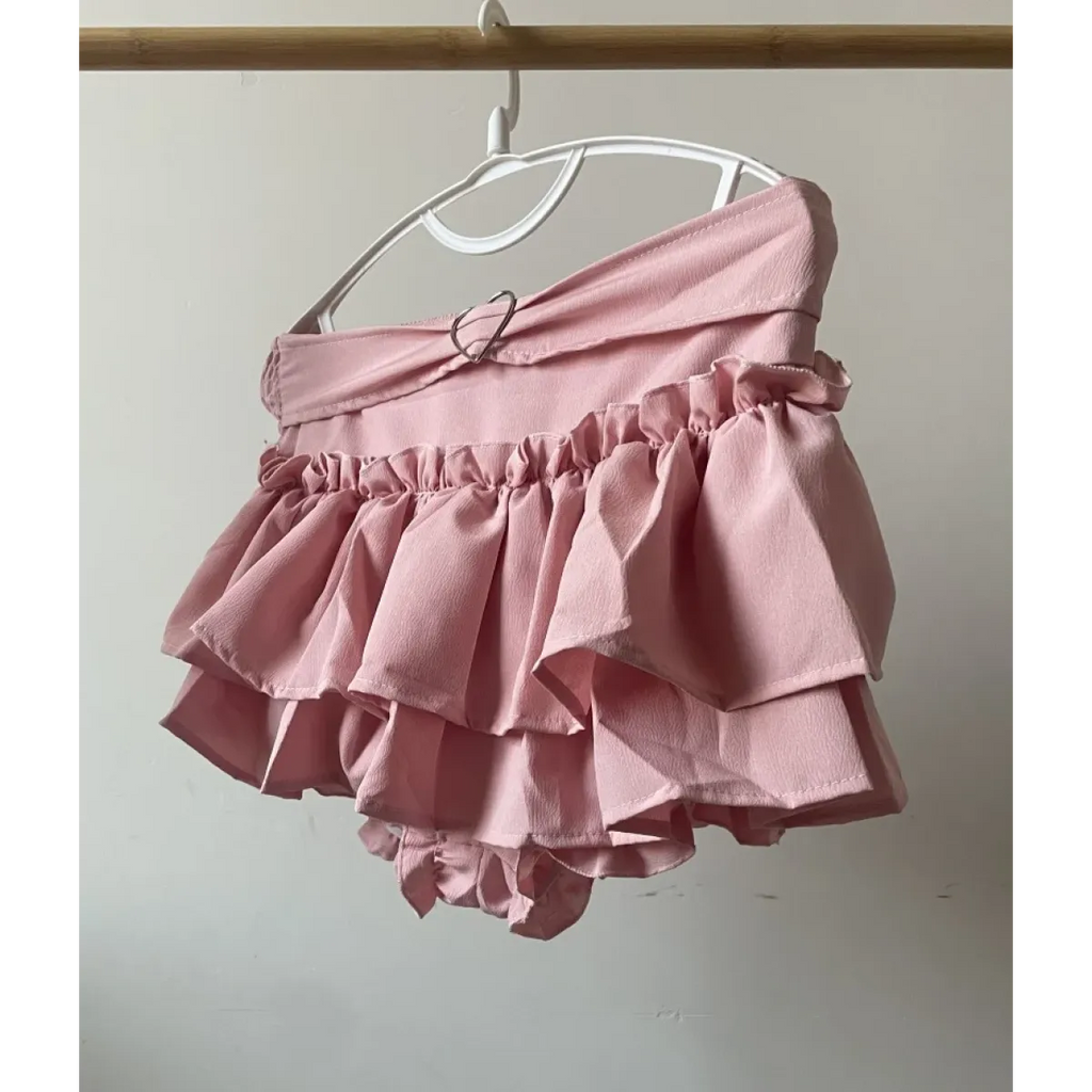 Fairy Kei Ruffle Mini Skirt