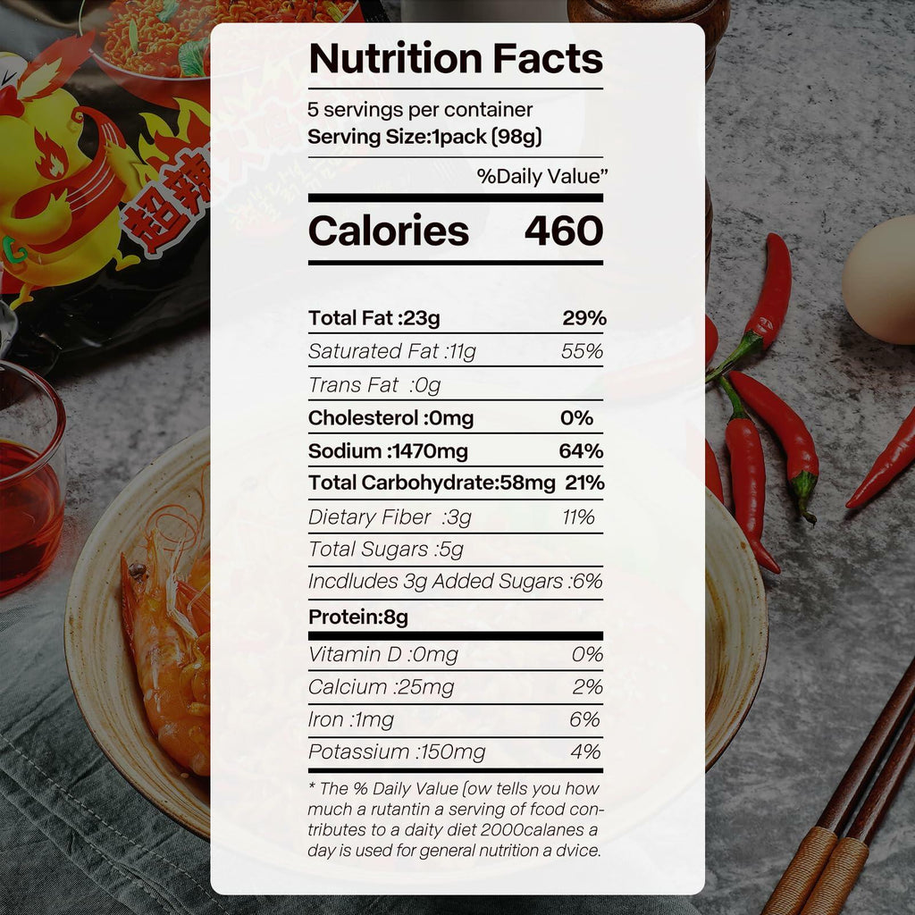 BestBy03/25 BaiXiang Korean Spicy Hot Flavor Ramen Noodles, Pack of 5, Instant