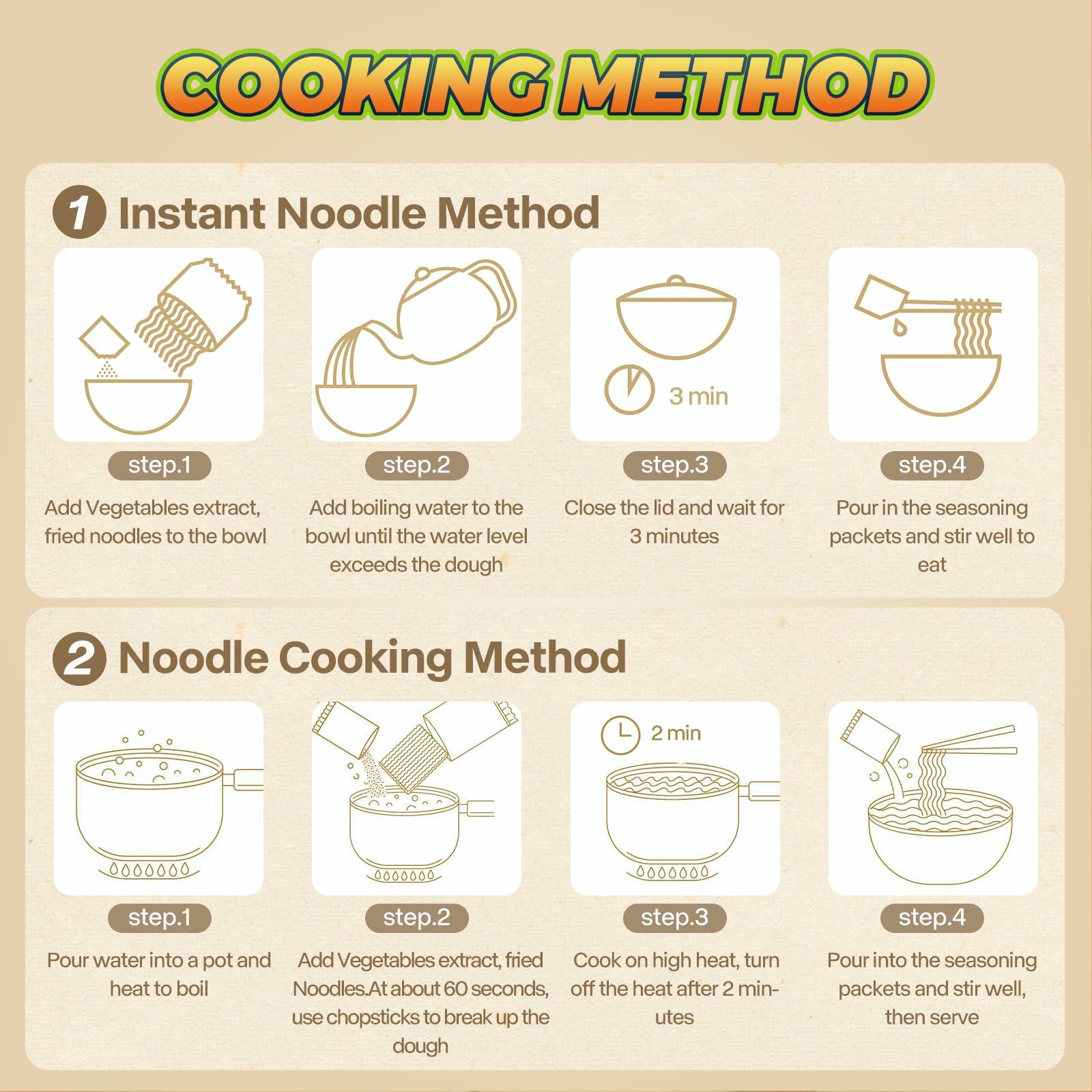 BestBy02/25 BaiXiang Vegetable Flavor Ramen Noodles Vegetarian Pack of 5