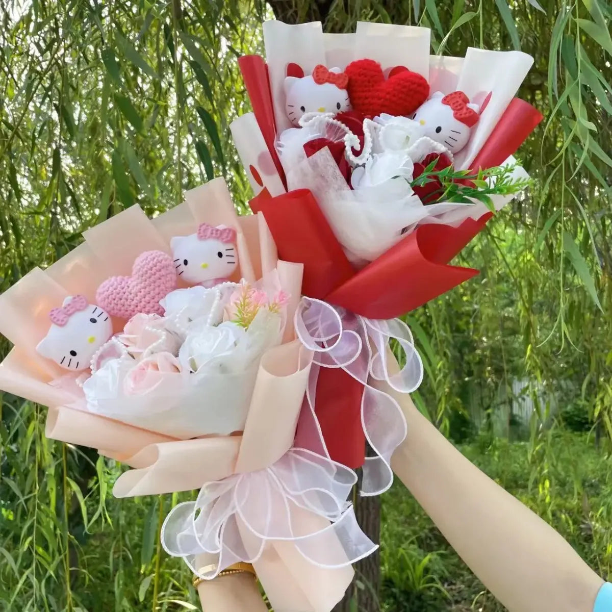 Kawaii Hello Kitty Plush Bouquet – Sanrio Flower Gift for Birthdays