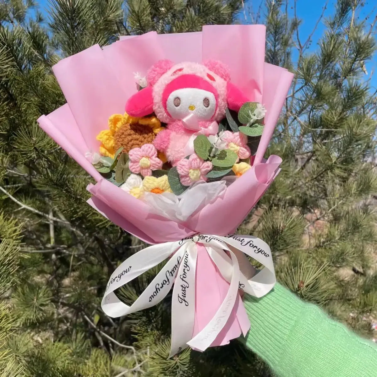 Kawaii Hello Kitty Plush Bouquet – Sanrio Flower Gift for Birthdays