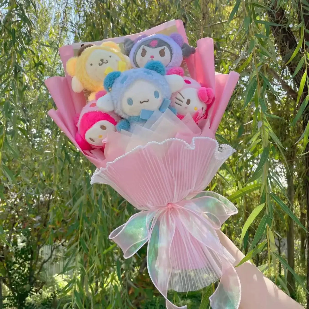 Kawaii Cinnamoroll & Kuromi Plush Bouquet – Sanrio Gift Flowers Set