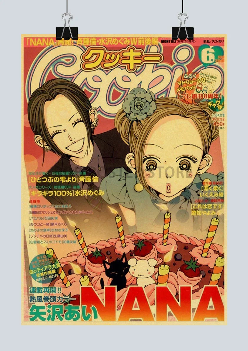 DecorBites™ Retro Japan Anime NANA Poster - 2021 Design