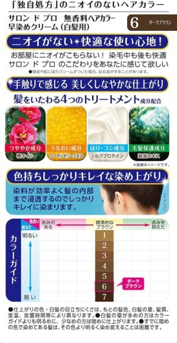 Dariya Salon De Pro Hair Color Cream Dark Brown #6