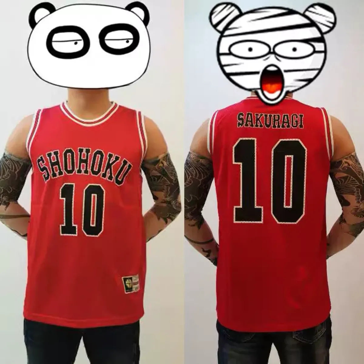 Shohoku Basketball Team Jersey - Sakuragi Hanamichi, Rukawa