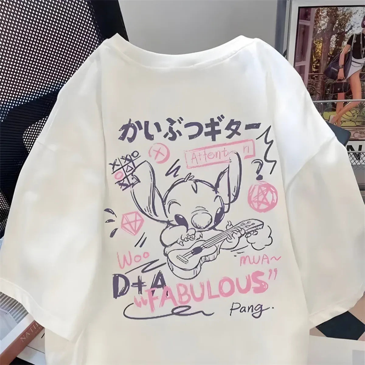 Harajuku Stitch Graphic T-Shirt