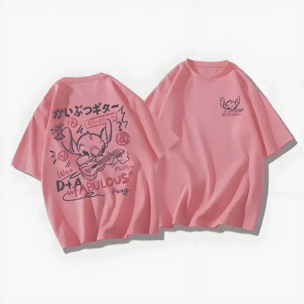 Harajuku Stitch Graphic T-Shirt