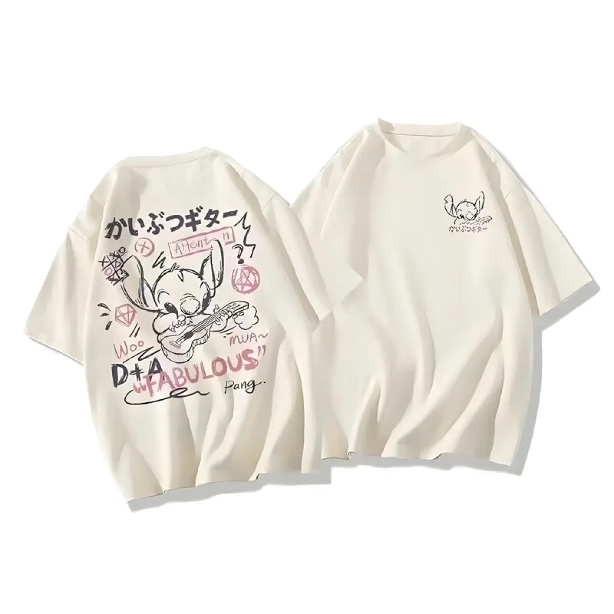 Harajuku Stitch Graphic T-Shirt