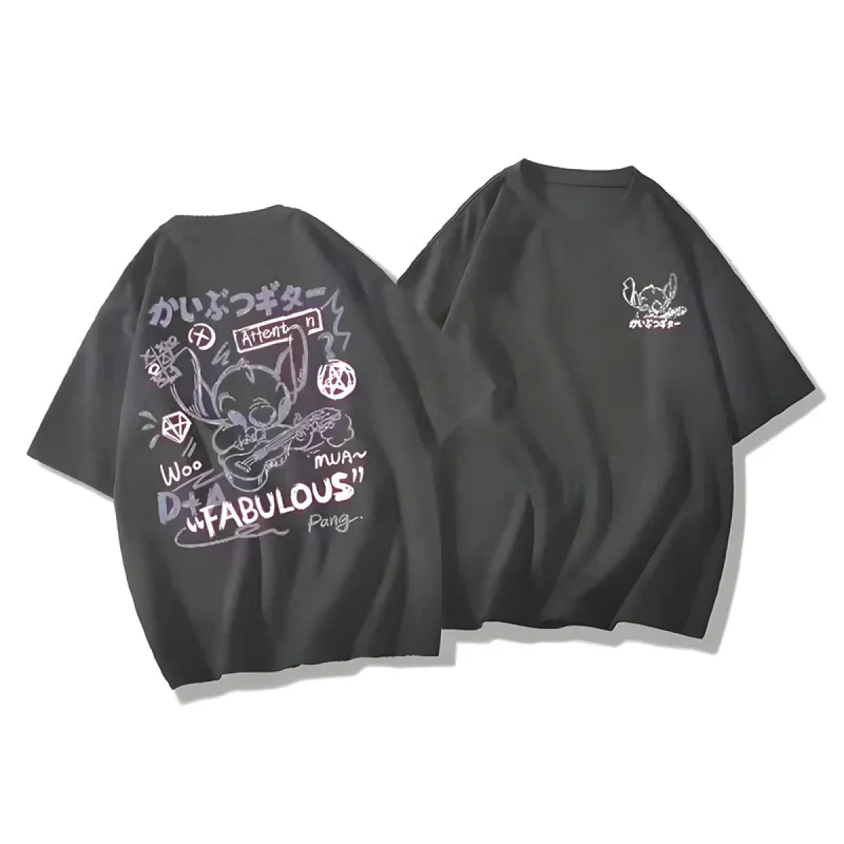 Harajuku Stitch Graphic T-Shirt