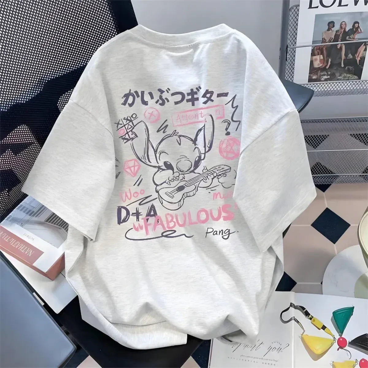 Harajuku Stitch Graphic T-Shirt
