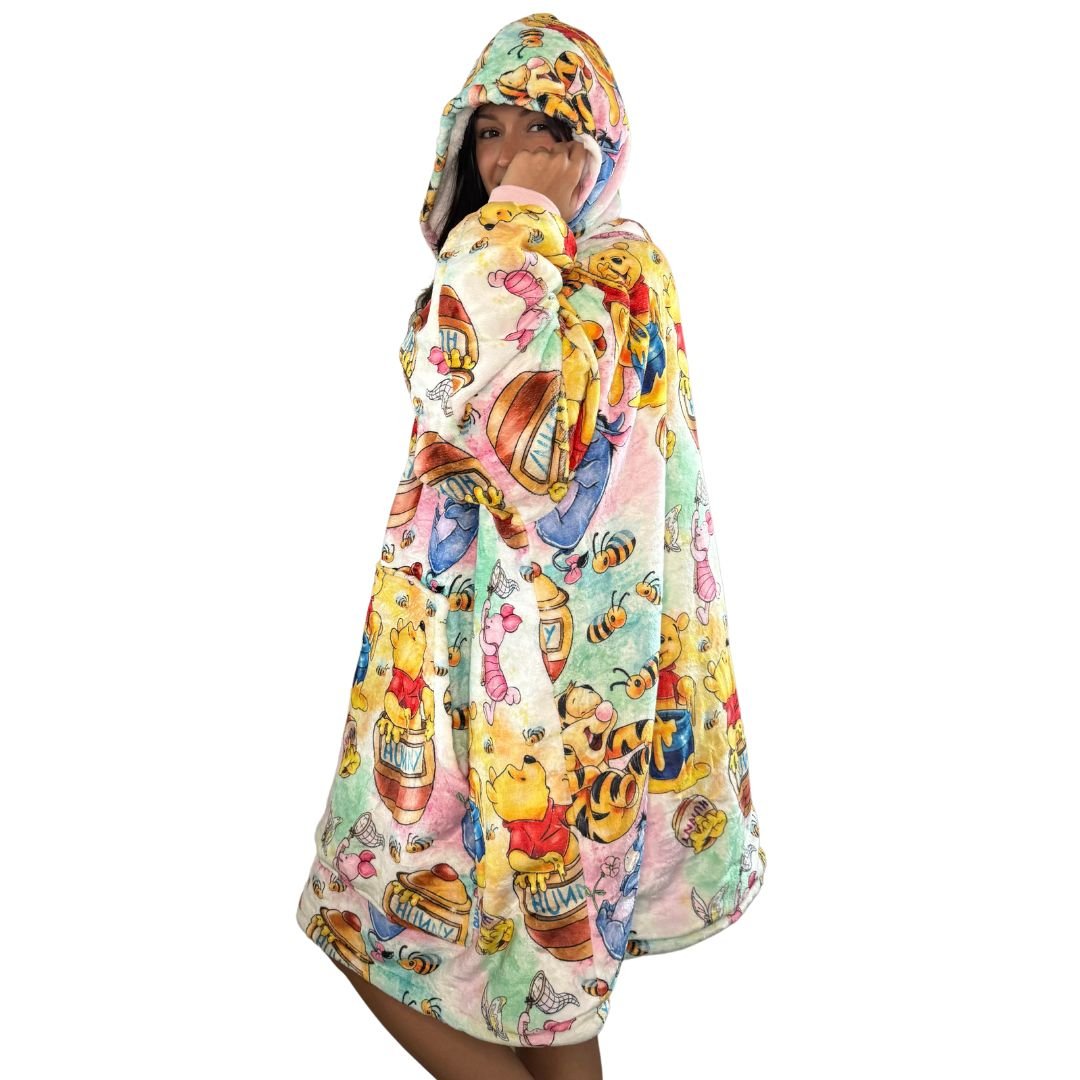 Winnie the Pooh & Friends Wearable Blanket Hoodie for Kids & Adults